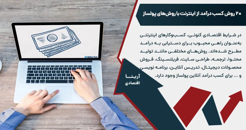 20 روش کسب درآمد از اینترنت با روش های پولساز