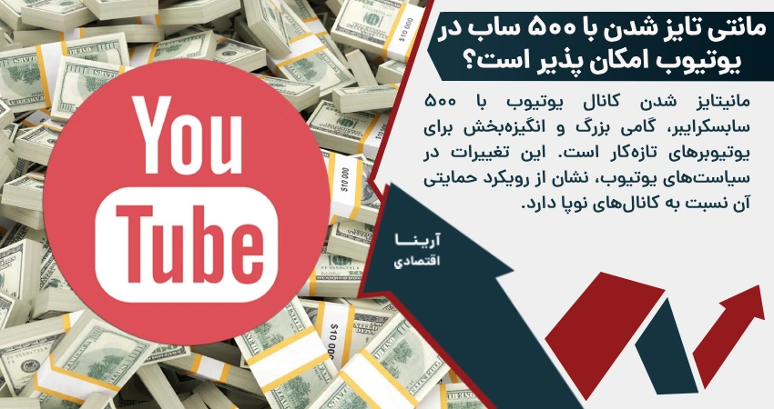 مانتی تایز شدن با 500 ساب در یوتیوب امکان پذیر است؟